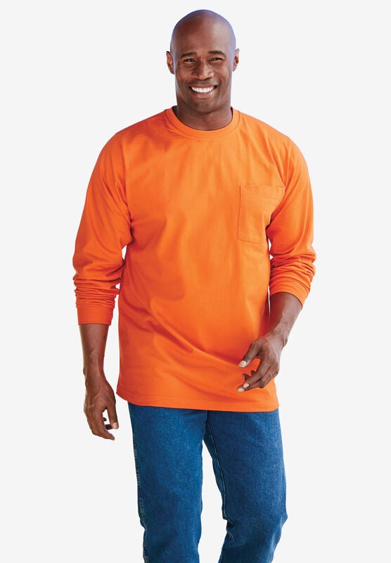 Boulder Creek by Kingsize Mens Big /& Tall Heavyweight Pocket Muscle Tee Shirt